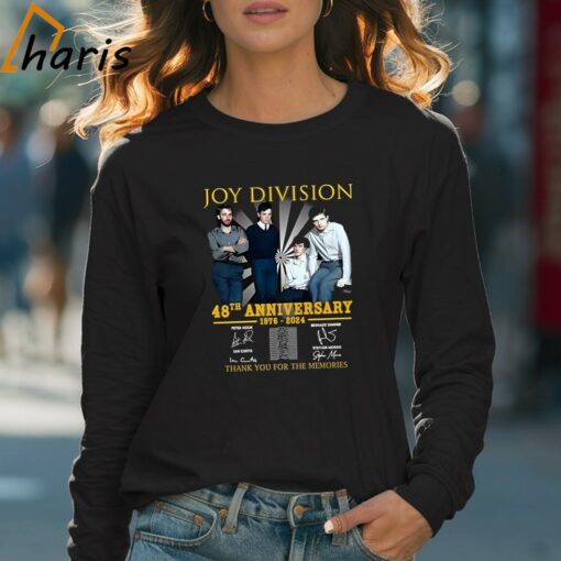 Joy Division 48th Anniversary 1976-2024 Thank You For The Memories Signatures T-shirt