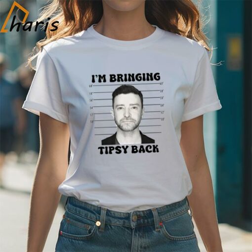 Justin Timberlake I’m Bringing Tipsy Back Graphic Mugshot Shirt