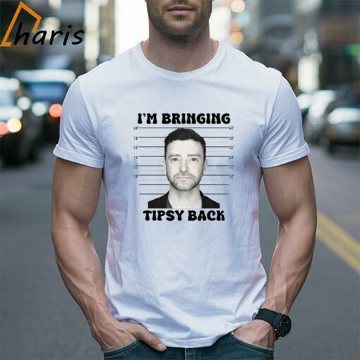 Justin Timberlake I’m Bringing Tipsy Back Graphic Mugshot Shirt