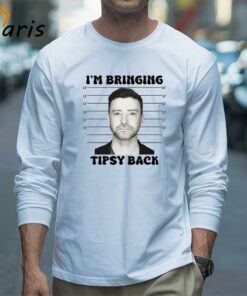 Justin Timberlake Im Bringing Tipsy Back Graphic Mugshot Shirt 3