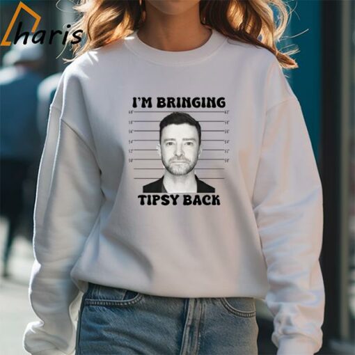 Justin Timberlake I’m Bringing Tipsy Back Graphic Mugshot Shirt