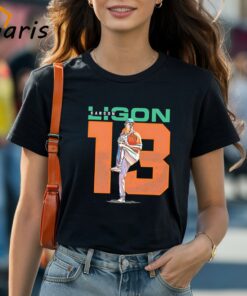 Karson Ligon 13 Miami Hurricanes Baseball Shirt