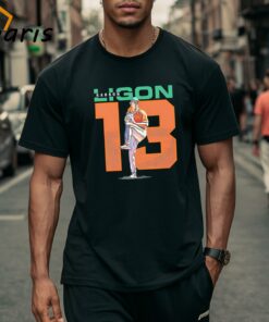 Karson Ligon 13 Miami Hurricanes Baseball Shirt