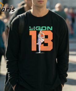 Karson Ligon 13 Miami Hurricanes Baseball Shirt 3