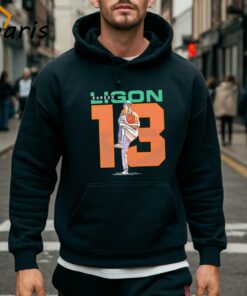 Karson Ligon 13 Miami Hurricanes Baseball Shirt 5