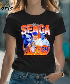 Kodai Senga New York Mets Lightning Retro Mets Shirt