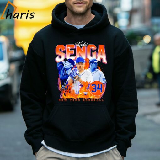 Kodai Senga New York Mets Lightning Retro Mets Shirt