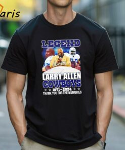 Legend Larry Allen Dallas Cowboys 1971-2024 Thank You For The Memories T-Shirt