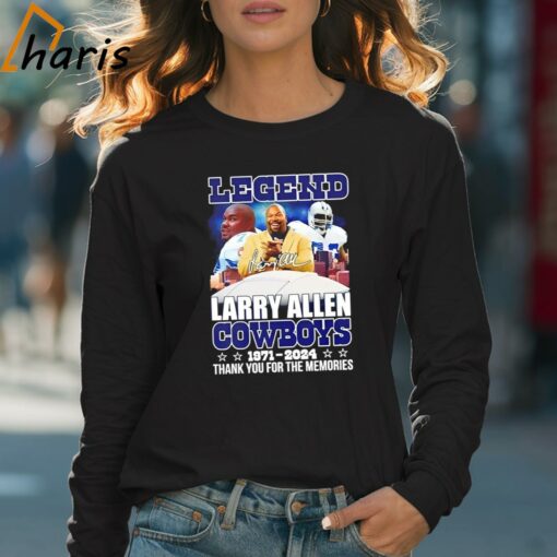 Legend Larry Allen Dallas Cowboys 1971-2024 Thank You For The Memories T-Shirt