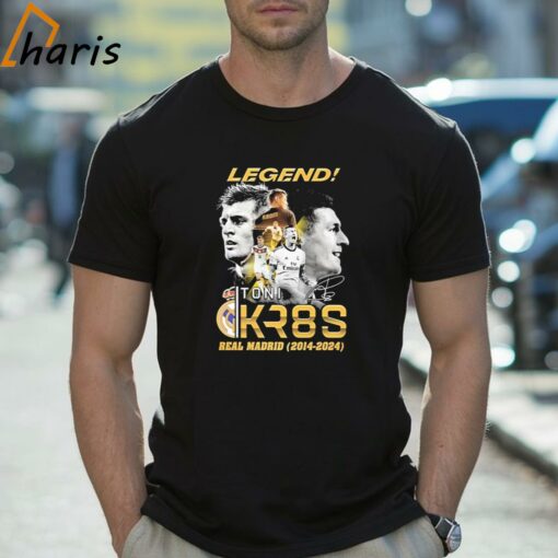 Legend Real Madrid Toni Kroos Kr8S 2014-2024 Signatures T-Shirt