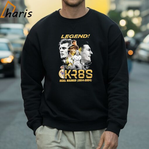 Legend Real Madrid Toni Kroos Kr8S 2014-2024 Signatures T-Shirt