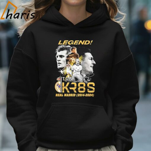 Legend Real Madrid Toni Kroos Kr8S 2014-2024 Signatures T-Shirt