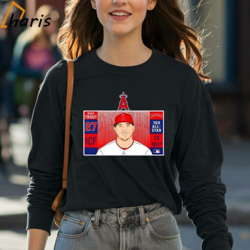 Los Angeles Angels 27 Mike Trout 10x all-star 3x MVP shirt