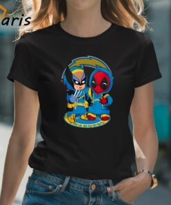 Los Angeles Chargers Marvel Wolverine Deadpool True Friends T-Shirt