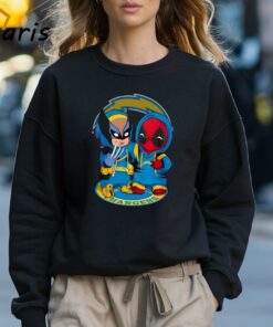 Los Angeles Chargers Marvel Wolverine Deadpool True Friends T Shirt 3