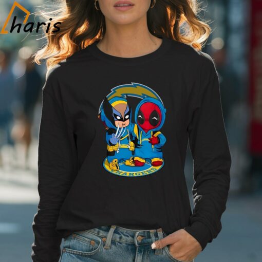 Los Angeles Chargers Marvel Wolverine Deadpool True Friends T-Shirt