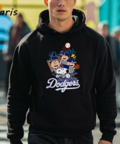 Los Angeles Dodgers Snoopy Charlie Brown Woodstock The Peanuts Baseball Shirts 3