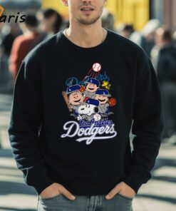 Los Angeles Dodgers Snoopy Charlie Brown Woodstock The Peanuts Baseball Shirts 5
