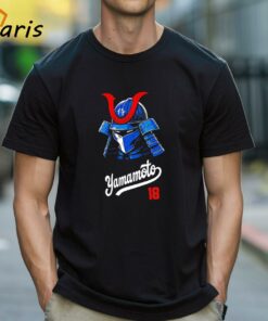 Los Angeles Dodgers Yoshinobu Yamamoto 18 Samurai Helmet Shirt