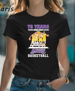 Los Angeles Lakers 78 Years Of The Memories And Achievements 1946-2024 T-Shirt