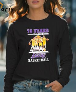 Los Angeles Lakers 78 Years Of The Memories And Achievements 1946 2024 T Shirt 4
