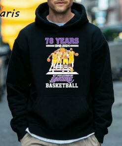 Los Angeles Lakers 78 Years Of The Memories And Achievements 1946 2024 T Shirt 5