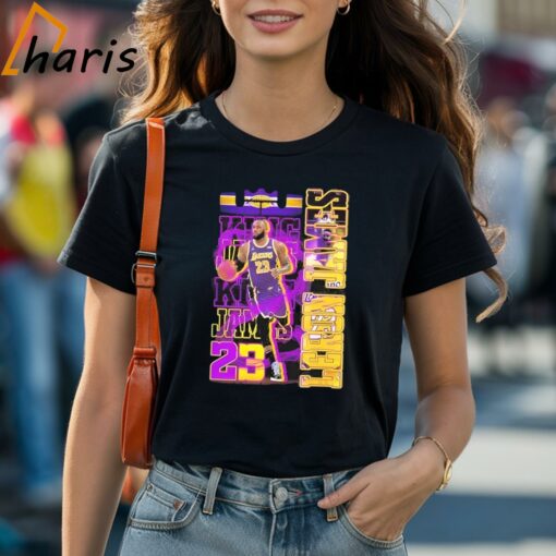 Los Angeles Lakers No. 23 LeBron James True King Fan T-shirt