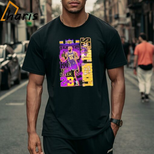 Los Angeles Lakers No. 23 LeBron James True King Fan T-shirt