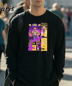 Los Angeles Lakers No 23 LeBron James True King Fan T shirt 3