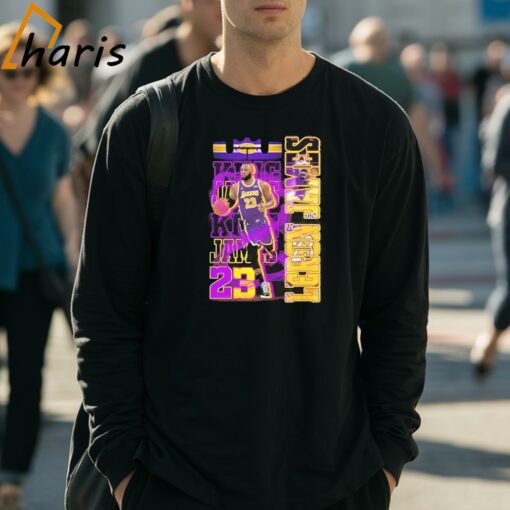 Los Angeles Lakers No. 23 LeBron James True King Fan T-shirt