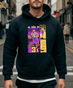 Los Angeles Lakers No 23 LeBron James True King Fan T shirt 5
