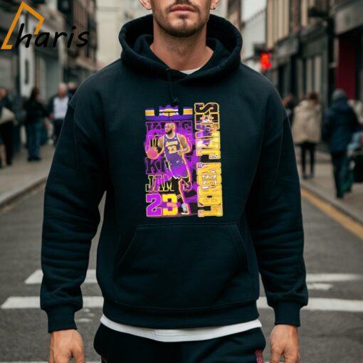 Los Angeles Lakers No. 23 LeBron James True King Fan T-shirt