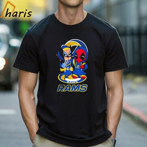 Los Angeles Rams Marvel Wolverine Deadpool True Friends T-Shirt