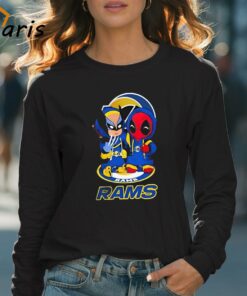 Los Angeles Rams Marvel Wolverine Deadpool True Friends T Shirt 4