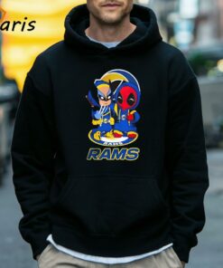 Los Angeles Rams Marvel Wolverine Deadpool True Friends T Shirt 5
