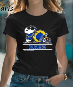Los Angeles Rams Snoopy Football Captain Peanuts Team 2024 T-shirt