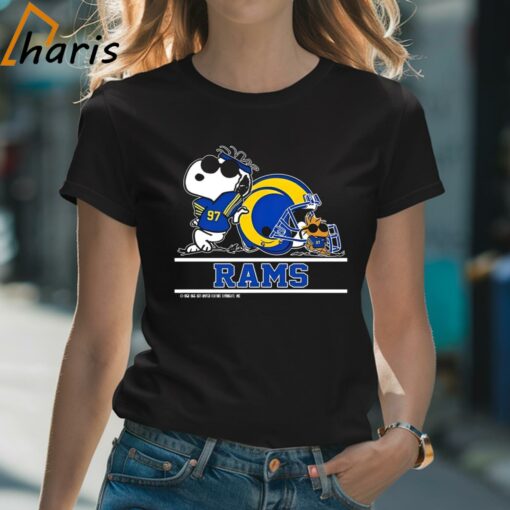 Los Angeles Rams Snoopy Football Captain Peanuts Team 2024 T-shirt