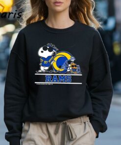 Los Angeles Rams Snoopy Football Captain Peanuts Team 2024 T shirt 3