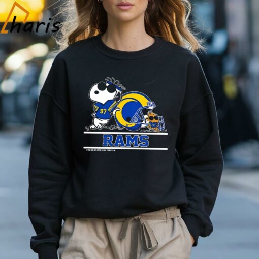 Los Angeles Rams Snoopy Football Captain Peanuts Team 2024 T-shirt