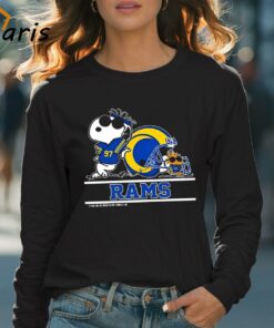 Los Angeles Rams Snoopy Football Captain Peanuts Team 2024 T shirt 4