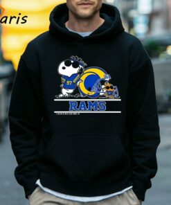 Los Angeles Rams Snoopy Football Captain Peanuts Team 2024 T shirt 5