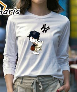MLB Anime Doraemon Yankees T Shirt 4