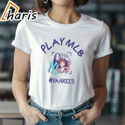 MLB Anime Spirited Away Play Yankees T-Shirt