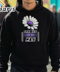 MLB Floral Daisy Purple Yankees T Shirt 5