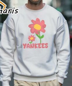 MLB Floral Pink Flower Yankees T Shirt 5