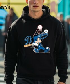 MLB Los Angeles Dodgers Mickey Mouse Player T shirt 3