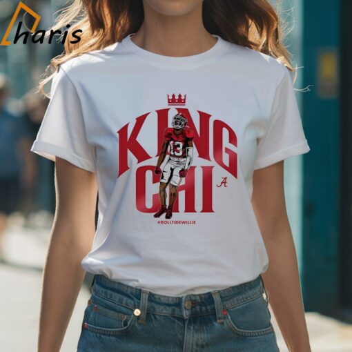 Malachi Moore King Chi Alabama Crimson Tide Football Cartoon Shirt