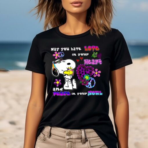 May You Have Love In Your Heart And Peace Snoopy T-Shirt