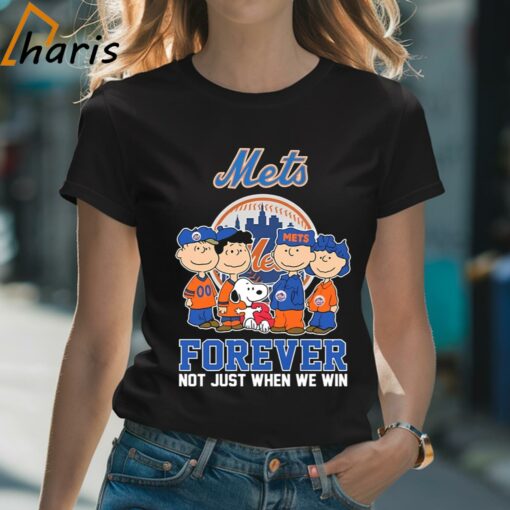 Mets Forever not Just When We Win The Peanuts Movie Characters Shirt