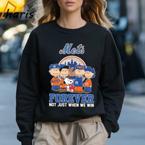 Mets Forever not Just When We Win The Peanuts Movie Characters Shirt